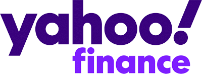 The logo for Yahoo Finance, featuring the word "Yahoo!" in bold purple letters and "finance" in a lighter purple beneath it.