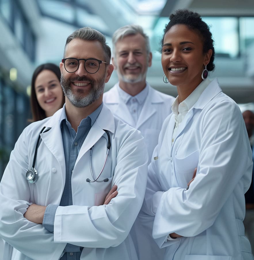 A group of doctors standing together