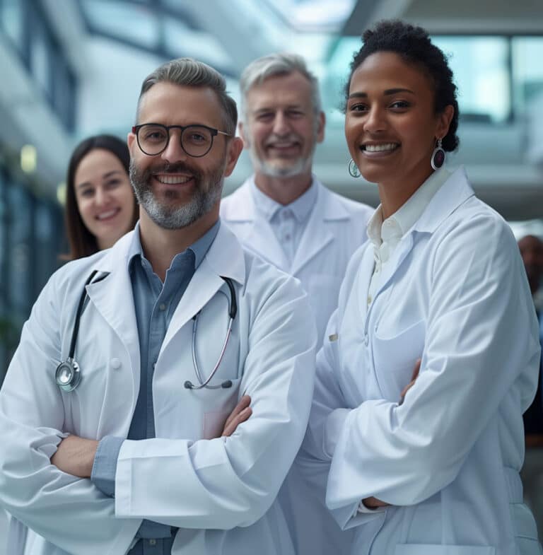 A group of doctors standing together